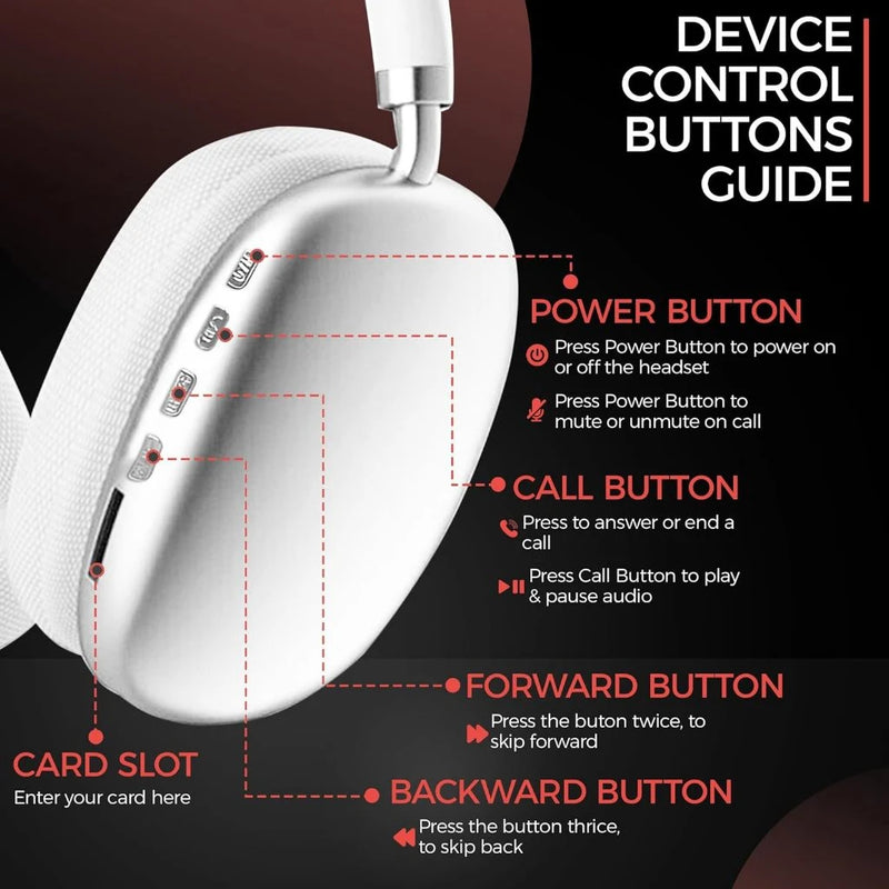 Headset bluetooth P9 Cor aleatória